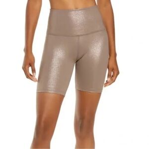 Beyond Yoga Mocha Twinkle‎ High Waist Biker Shorts.  3
